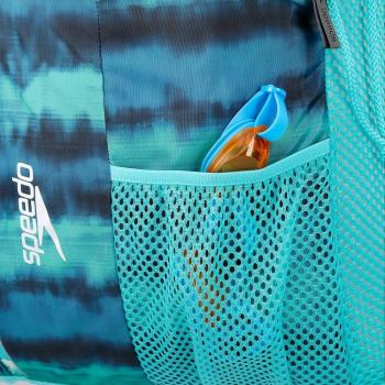Speedo Deluxe Ventilator Mesh Bag Mochila, Unisex adulto, Turquesa jaula, One Size