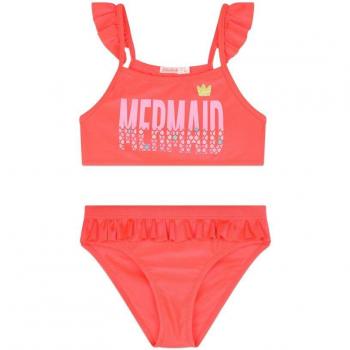 Bikini de niña Billieblush con volantes y dibujo frontal U20061