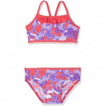 Speedo Fantasy Beats Essential 2 Piece Bañador, Niñas, Watermelon/Amparo Blue/White, 9/12 Meses