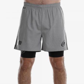 Shorts de pádel Bullpadel WPT Lirio para hombre, fabricados en material ligero y transpirable, con tecnología Quick Dry, cintura elástica ajustable, bolsillos laterales y diseño moderno