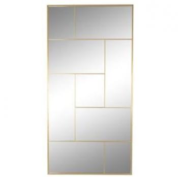 Espejo de pared Home ESPRIT Dorado 90 x 2 x 180 cm