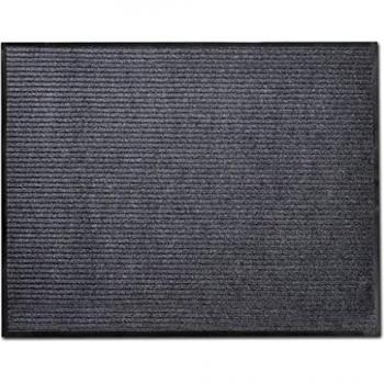 vidaXL Felpudo Antideslizante Bienvenida PVC Gris 90x120 cm Alfombra Entrada