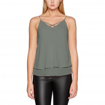 PIECES Pckaysa Slip Top Noos, Camiseta sin Mangas para Mujer, Verde