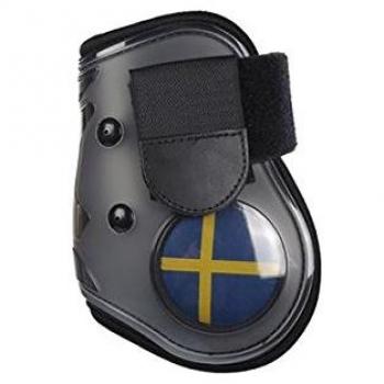HKM Flag Sweden - Protectores para Pierna Trasera, diseño de Bandera de Suecia, Sangre Pura y Sangre Caliente