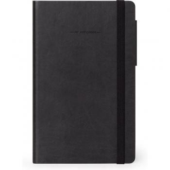 Cuaderno Pautado Negro Legami - Mediano 13x21 cm