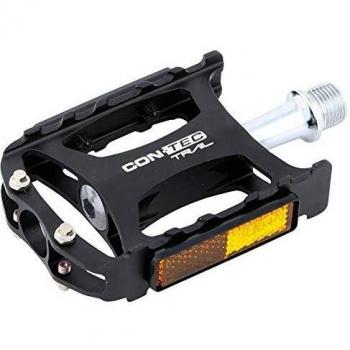 CONTEC - Pedal de bicicleta con rodamiento estanco, color negro