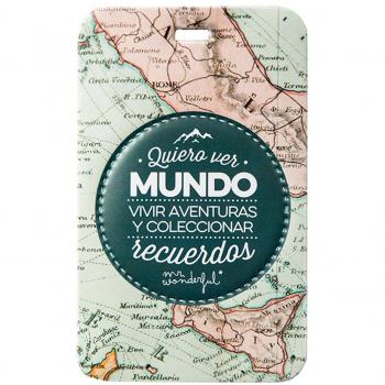 Etiqueta para equipaje - Quiero ver mundo