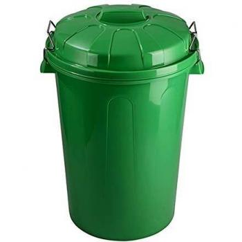 Plastic Forte - Cubo Basura con Tapa 100 litros Verde