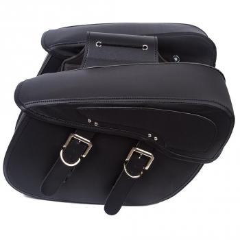 WILDKEN Alforjas para Moto de Cuero Moto-Bolso Triangular al Aire Libre Paquete Parte Trasera de Motocicletas Bolsa de Almacenamiento para Harley Davidson