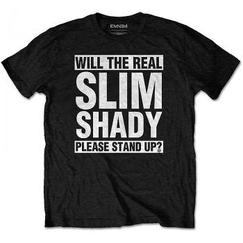 Camiseta unisex adulta Eminem The Real Slim Shady negra delgada M