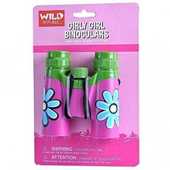 Wild Republic - Binocular Girly Girl Flower, prismáticos de Juguete, 12 cm