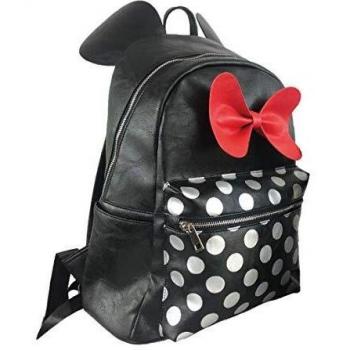 Artesania Cerda Moda Minnie - Mochila Casual, 41 cm, Negro