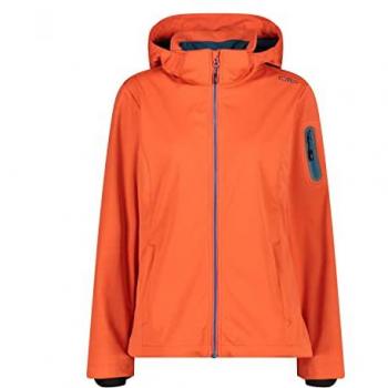 CMP Women's Light Softshell Jacket with Removable Hood - Campari 39A5016