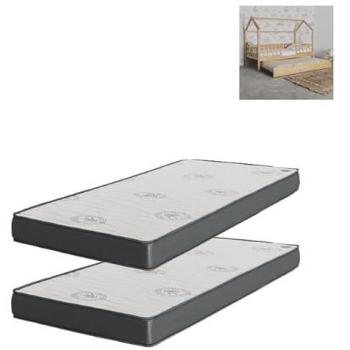 Colchón Viscoelástico Pack 2 90x190x15 con Cama Elevable
