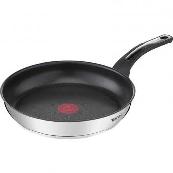 Sartén Tefal Emotion G6 Acero Inoxidable 30cm con Revestimiento de Titanio, Apta para Todo Tipo de Cocinas Incluida Inducción