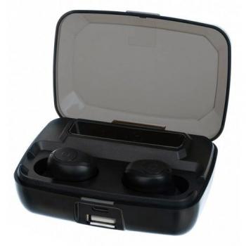 Auriculares Inalámbricos con Cancelación de Ruido (ANC), 6h de Batería y Powerbank, Color Negro