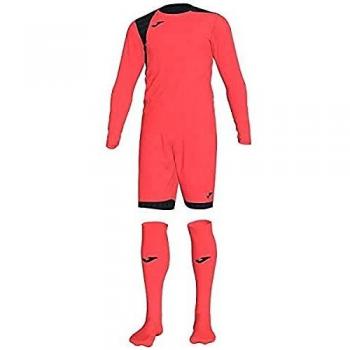 Joma Zamora Icv Set Equipacion Portero, Niños, Coral Fluor, 4XS-3XS