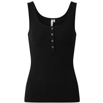 PIECES Pckitte Tank Top Noos BC Camisa Cami, Negro, XS para Mujer
