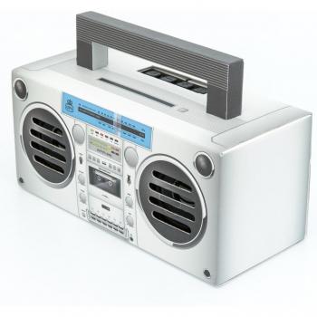 GPO Bronx Mini Portable Bluetooth Speaker - Silver