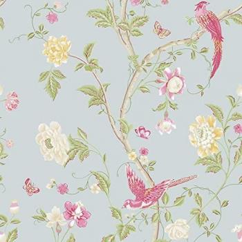Laura Ashley Summer Palace Patterned Wallpaper, FSC® Certified, Vibrant Print, 10 Meters Long