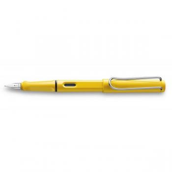 Pluma Estilográfica Lamy Safari Amarilla - Carga por Cartucho, Punta Fina, Brillante