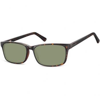 SmartBuy Collection Rectangle Full Rim Plastic Men's Prescription Sunglasses Tortoiseshell Size 55