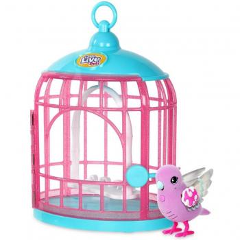 Little Live Pets - Jaula con Pájaro Parlante de Famosa
