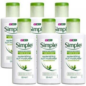 Crema Hidratante Rica Simple Kind to Skin 125ml - Hidratación Profunda y Nutrición para Piel Sensible con Filtros UV