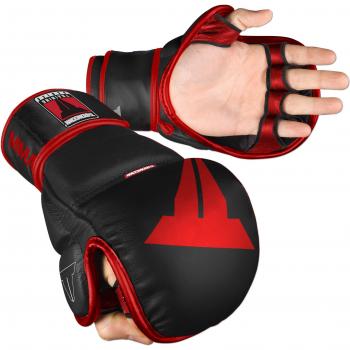 Throwdown Elite - Guantes de entrenamiento para MMA negro schwarz rot Talla:M