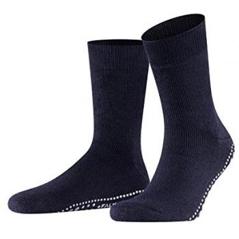 Falke Men's Homepads Cotton Grip Socks - Blue, Size 35-38