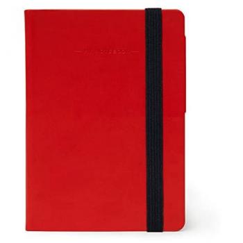 Cuaderno de Notas Legami Rojo Pequeño con Páginas Blancas 9.5 x 13.5 cm