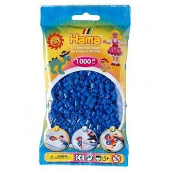 Hama Perlas de Planchar Midi 1000 Piezas Color Azul Claro