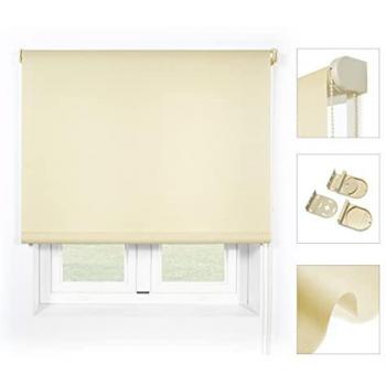 Estor Enrollable Translúcido Ara Premium - Tenda Liso de Alta Calidad Beige 120x190 cm