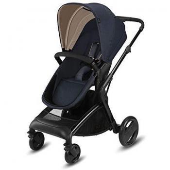 Cbx Bimisi Pure - Cochecito con asiento reversible y capazo plegable para recién nacidos, incluye cubierta para lluvia, desde el nacimiento hasta los 15 kg, Jeansy Blue