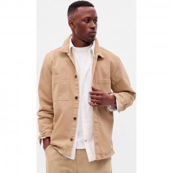 Gap Sobrecamisa Vaquera de Hombre - Sobrecamisa, diseño vaquero, tejido de mezclilla, corte clásico, cierre frontal con botones, dos bolsillos en el pecho, manga larga