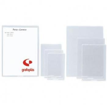 Funda Portacarnets Transparente 4º con 100 Unidades PVC Grafoplas