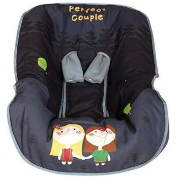 Babyline Hippies - Funda auto, unisex, color gris