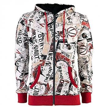 Sudadera Borderlands 3 Propaganda Cut & Sew con cremallera, Talla L