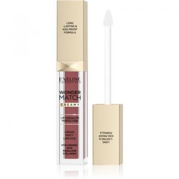 Eveline Cosmetics Wonder Match Long-Lasting Matte Liquid Lipstick with Hyaluronic Acid Shade 07 Toffee 6.8 ml
