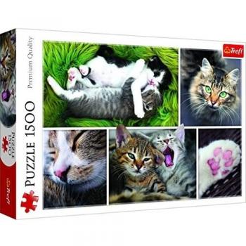 1500-Piece Cat Collage Puzzle by Trefl