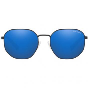 Armani Exchange AX 2036S Men's Mirror Blue Geometric Sunglasses