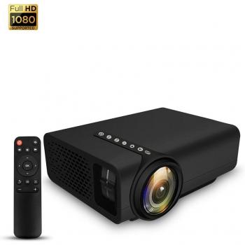 Proyector de Video YG520 con Resolución de 800x480 y Pantalla Ajustable de 50 a 130 Pulgadas, Incluye Mando a Distancia