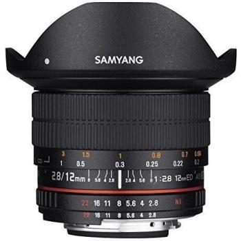Samyang 12mm F2.8 Ultra Wide Fisheye Lens for Canon EOS EF DSLR Cameras - Full Frame Compatible