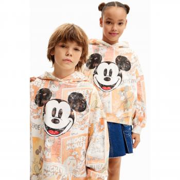 Sudadera con capucha de niño Desigual Mickey Mouse cómic felpa