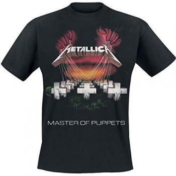 Metallica Men's Master of Puppets European Tour '86 BL_TS: L T-Shirt, Black