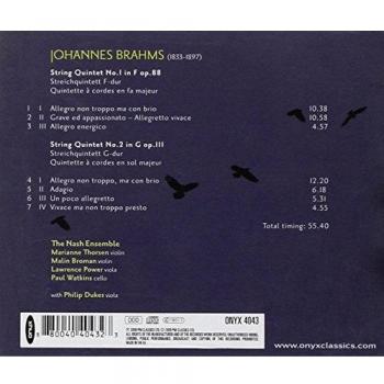 Brahms : les Quintettes à cordes - THE NASH ENSEMBLE