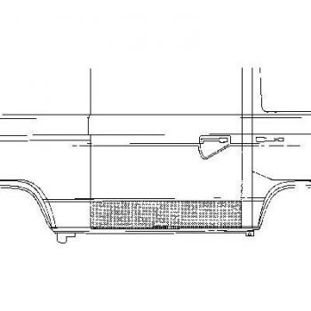 Puerta de Carrocería Van Wezel 5870174 para Volkswagen Transporter (1980-1992)