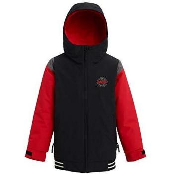 Burton Game Day Chaqueta De Snowboard, Niños, True Black/Flame Scarlet, L