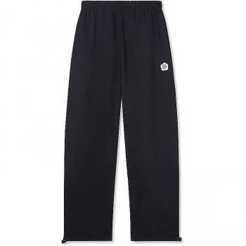 Pants KENZO Men Black Straight Trousers with Boke Flower Motif Size: L
