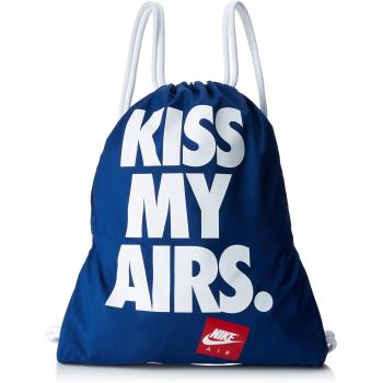 Nike Heritage Graphic Gymsack - Mochila para mujer, color azul, talla única